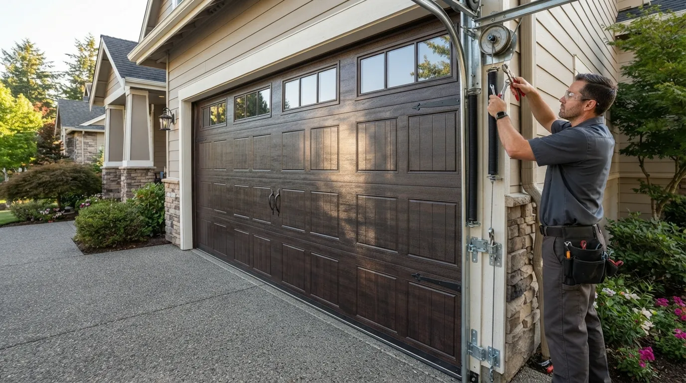 Spring Repair for Grain Valley's Newer Garage Doors in Blue Springs